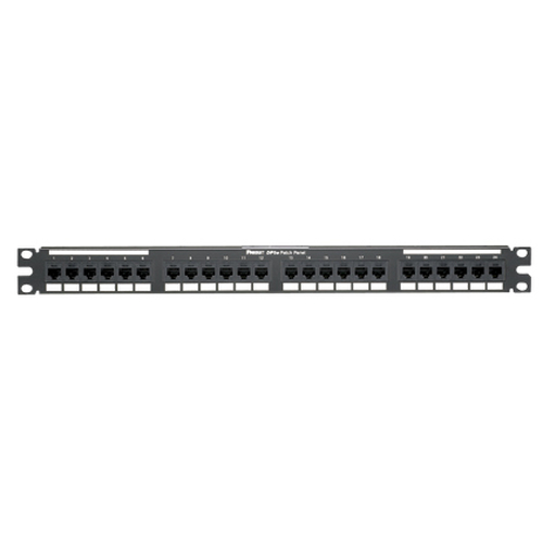 Panel de Parcheo Panduit DP246X88TGY 24 Puertos, Color Negro, Montaje en Bastidor, Capacidad del Rack 1U