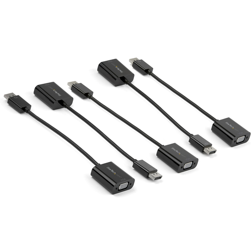 Adaptador Vídeo Startech.com Displayport a VGA (d-sub), 0.1 m, Negro