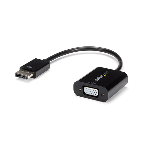 Conversor Startech (DP2VGA3) Displayport Macho a VGA Hembra 1920x1200, Color Negro
