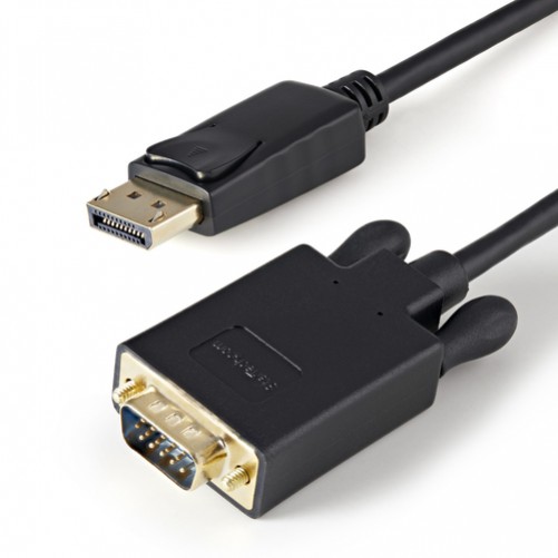 Adaptador Vídeo Startech.com Displayport a VGA (d-sub), 0.91 m, Negro