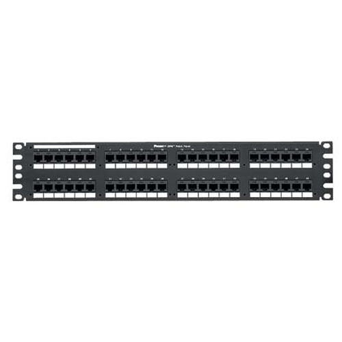 Panel de Parcheo Panduit DP48688TGY 48 Puertos, RJ-45, Soporta Cat6, Color Negro
