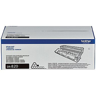 Tambor para Impresora Brother DR-820 Original, 30000 Páginas