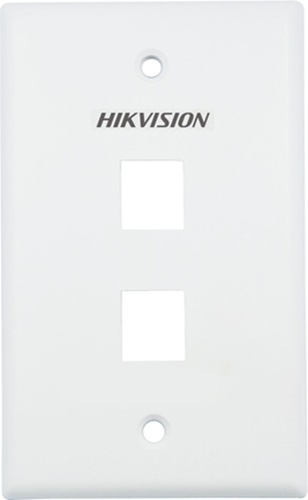Placa de Pared (face Plate) / 2 Puertos / Color Blanco / Caja con 20 Piezas / Abs
