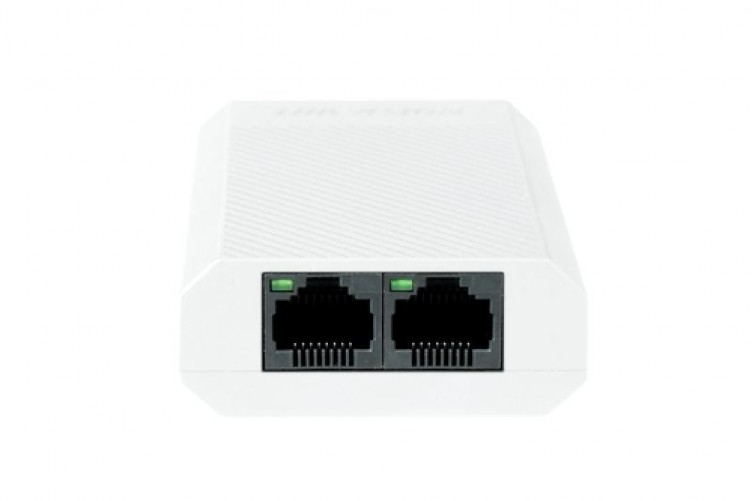 Extensor PoE Hikvision 100Mbps, 2x PoE, 30W, Interior, RJ45