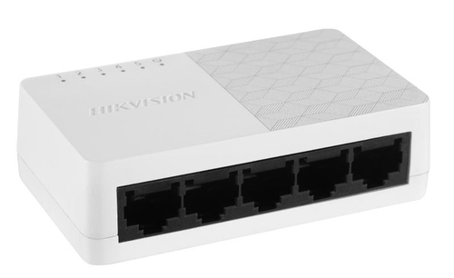 Switch Hikvision DS-3E0105D-O RJ-45 5, Fast Ethernet (10/100), Negro, Blanco