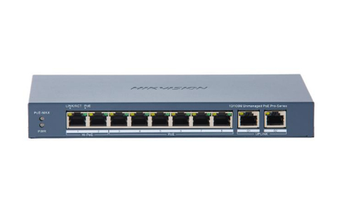 Switch Hikvision Ds-3E0310HP-e(c) No Administrado, RJ-45 8, Fast Ethernet (10/100), 8 PoE, Azul