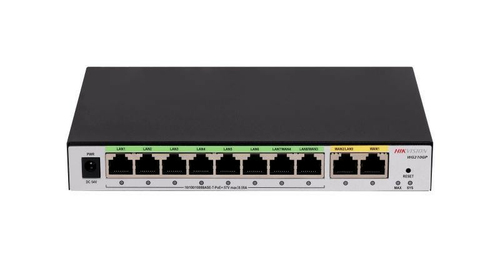Hikvision Router DS-3WG210GP-SI, 10 x RJ-45, Hasta 200 Clientes