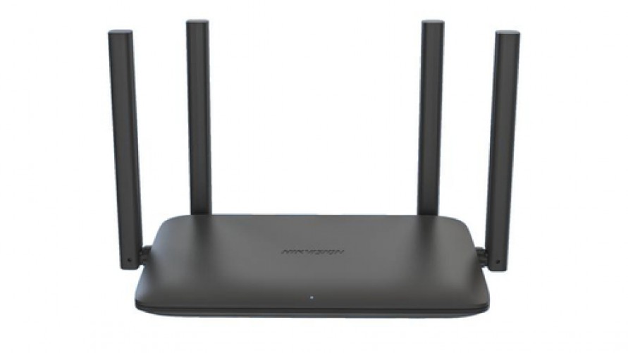 Router Inalambrico Hikvision, 4 Antenas, 2.4 / 5GHz, 4xlan, 1xwan 1000 Mbps, WiFi 6, Negro
