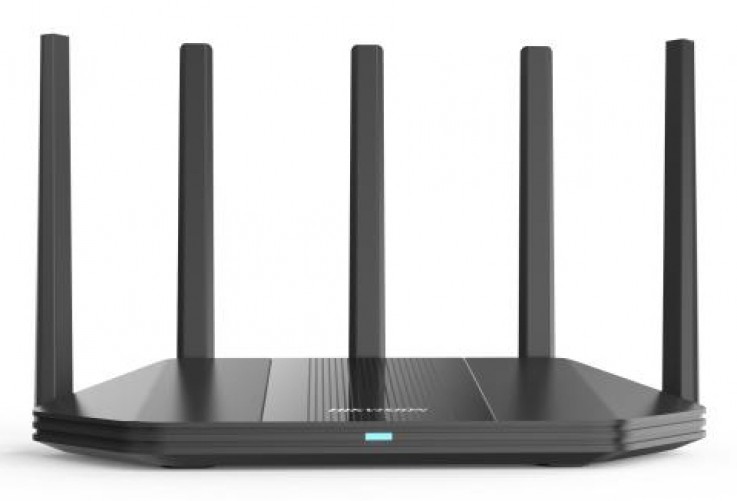 Router Inalambrico Hikvision, Mesh, 5 Antenas, 2.4 / 5GHz, 3xlan, 1xwan 1000 Mbps, WiFi 6, Negro