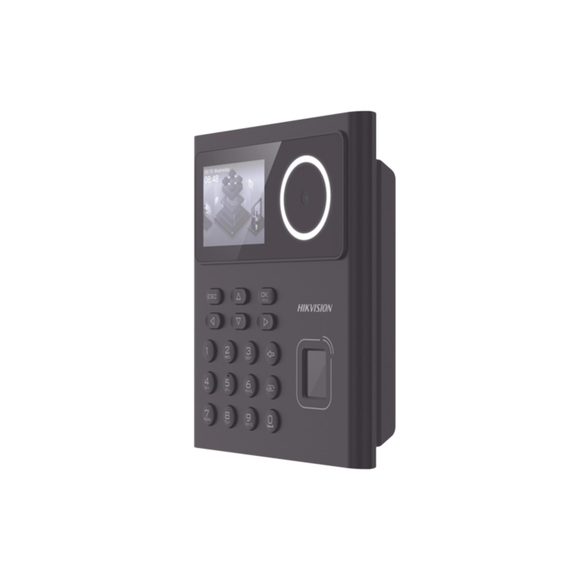 Control de Acceso y Asistencia Hikvision, WiFi, 1000 Huella y Tarjetas, 500 Rostros, Bateria de Respaldo
