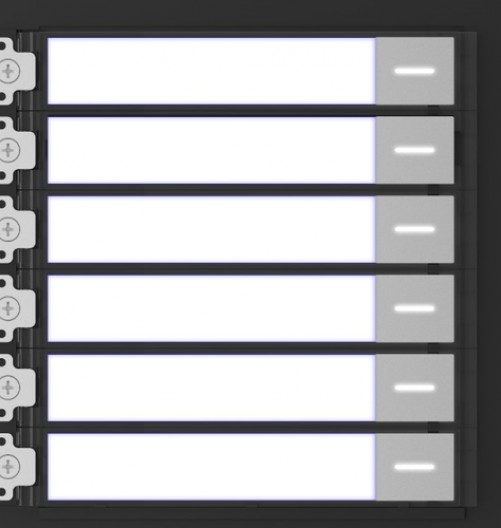 Ma³dulo de Botones para Videoportero Modular / Llamada de Un Solo Toque / Soporta Hasta 6 Monitores Principales