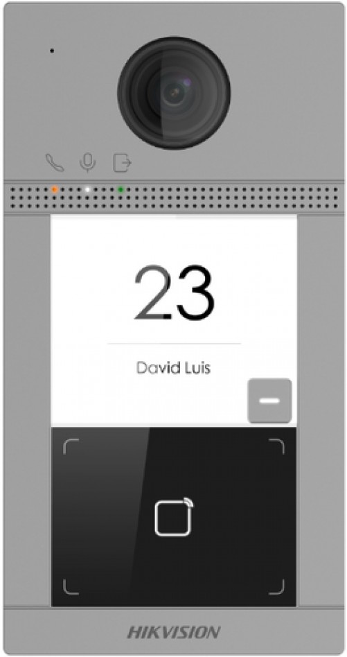 Videoportero Hikvision Ds-KV8113-wme1(c) Alámbrico, 2 MP, Negro, Gris
