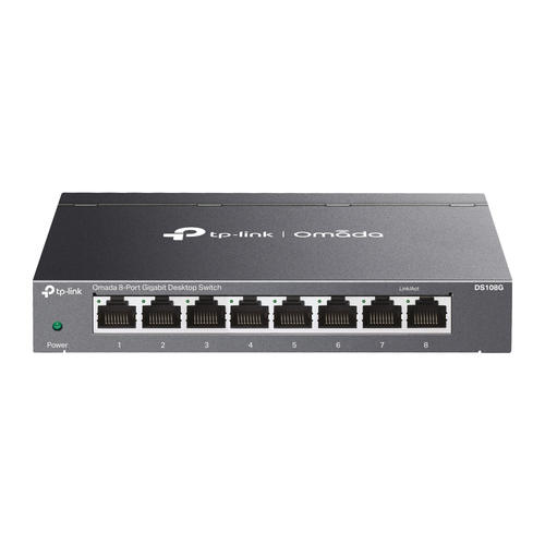 Switch TP-Link Omada DS108G No Administrado, 8 Puertos, 10/100/1000MBPS Gigabit Ethernet