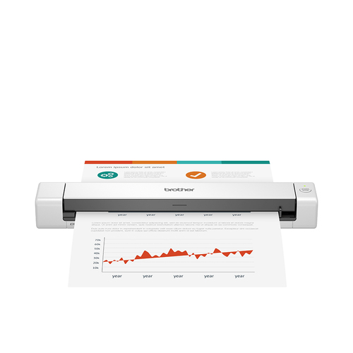 Escaner Brother DS-640 Resolución 1200 x 1200 dpi, Escáner a Color, USB, Negro, Blanco