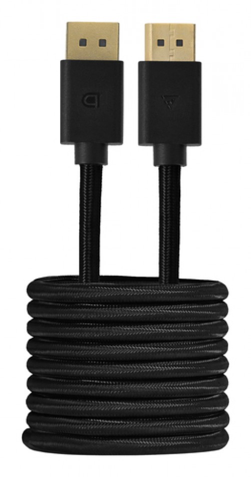 Cable Displayport 1.4 Game Factor DTD400, Macho a Macho, Ultra HD 4K, 32 Gbps, 2m, Negro
