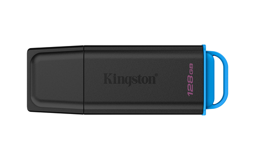 Memoria USB Kingston Technology Datatraveler Exodia 128 GB USB Tipo A, 3.2 Gen 1, Color Negro, Azul