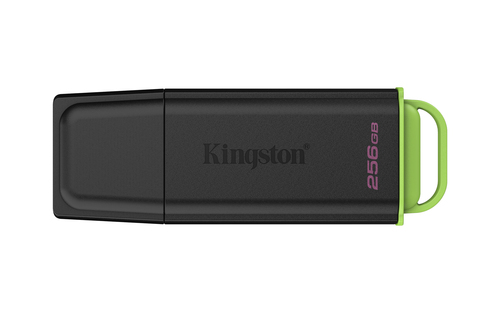 Memoria USB Kingston Datatraveler Exodia 256 GB USB Tipo A, 3.2 Gen 1, Color Negro, Verde