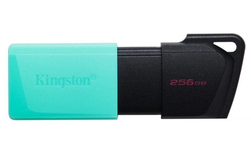 Memoria USB Kingston Technology Datatraveler Exodia M 256 GB USB Tipo A, 3.2 Gen 1 (3.1 Gen 1), Color Negro, Turquesa