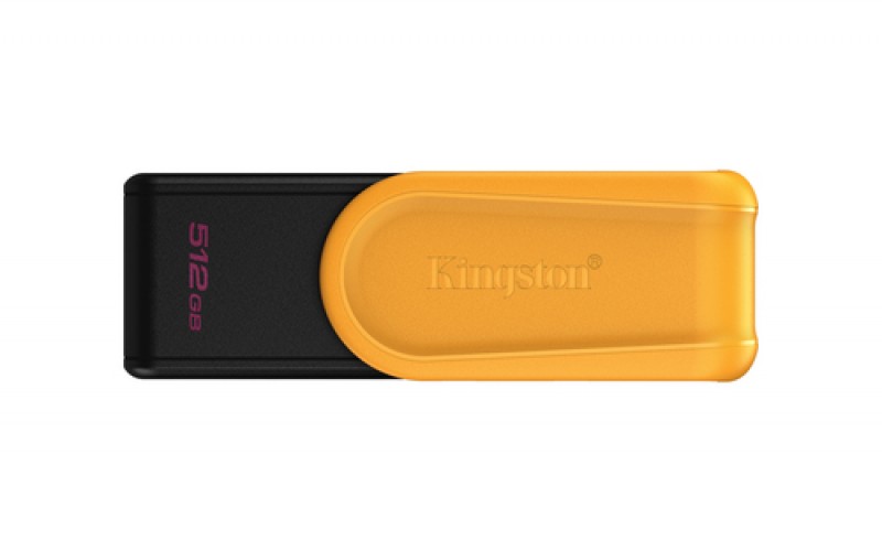 Memoria USB Kingston Datatraveler Exodia S, 512GB, 3.2 Gen 1, Color Negro/amarillo