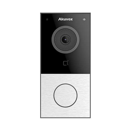 Timbre Akuvox E12W 2 MP, WiFi, Negro, Gris