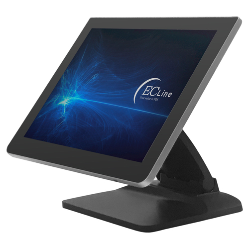 Sistemas POS Ecline EC-FS-1538 Tipo Todo-en-uno, Intel® Core™ i3 8 GB RAM, SSD 128 GB, con Ethernet, 4 USB 2.0, Color Negro, Pantalla 15", con Touch