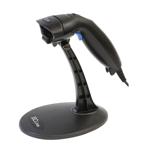 Lector de Codigo de Barras Ec Line EC-LS-9620 Tipo De Escaneo 1D/2D, Sensor Laser, Alámbrico, Interfaz USB, Color Negro
