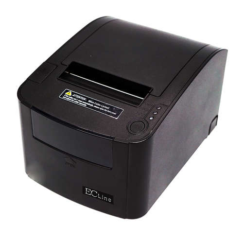Impresora de Recibo Ec Line EC-PM-80330 Termica Directa, Tipo Impresora de Tpv, Velocidad 300 mm/seg, Alambrico, con USB, Color Negro