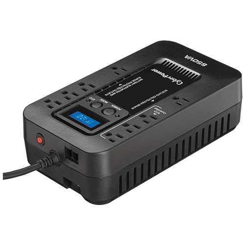 No Break UPS Cyberpower EC650 650VA/390W LCD Eco Standby 8 Contactos