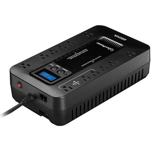 No Break Cyber Power EC850LCD, 12 Contactos 850VA, 510W, Ecocontroller
