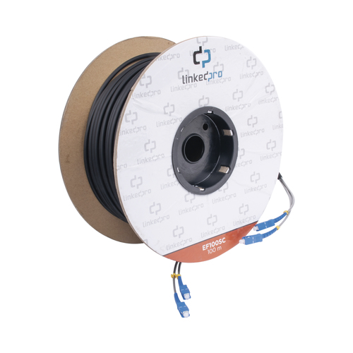 Cable Linkedpro EF-100-SC 100 m, Fibra G.652D, 2x Sc, 2x Sc