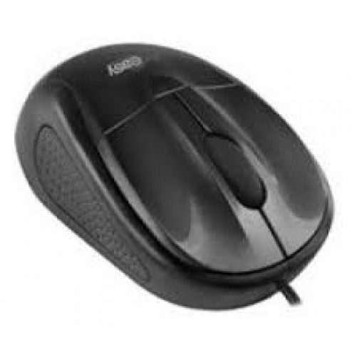 Mouse Optico Easy Line, Resolucion 1200dpi, Interfaz USB, 1.53 Metros, Negro