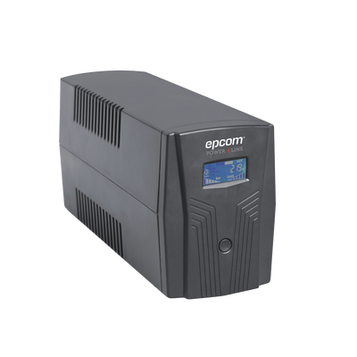 No Break Epcom EPU850LCD 0.85 kVA / 510 W, Entrada 150 V, 6 Salidas AC, Negro