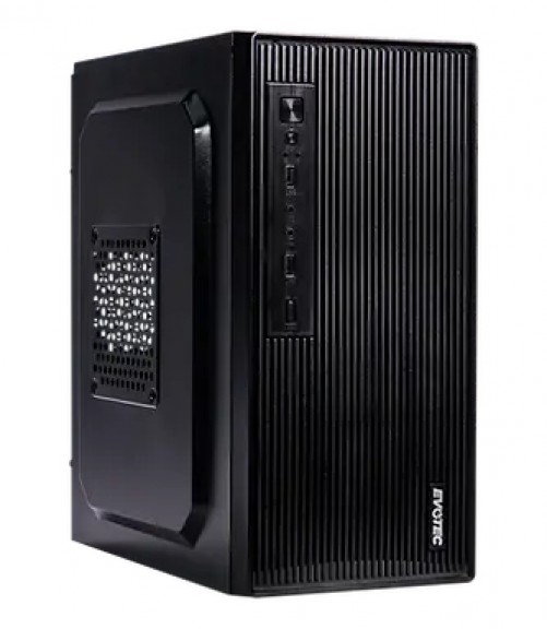 Gabinete Evotec EV-1023 PSU 500 W, con PSU, Negro