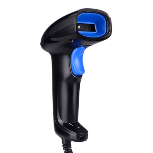 Lector de Codigo de Barras Evotec EV-3002 Tipo De Escaneo 2D, Sensor Laser, Alámbrico, Interfaz USB, Color Negro, Azul