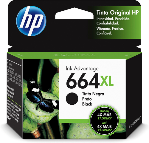 Cartucho de Tinta HP Modelo 664 Negro Xl para 1115/2135/3635/3835/4535/4675 Original