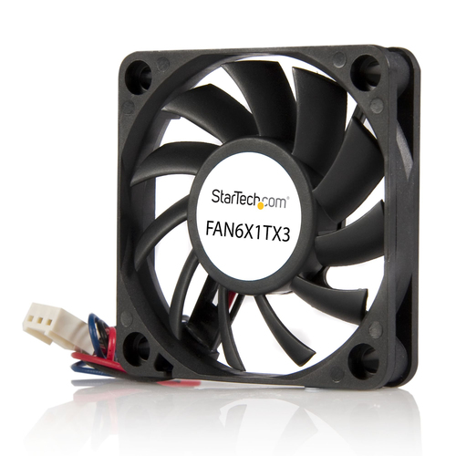 Ventilador Startech.com FAN6X1TX3 6 cm, 4000 rpm, Negro