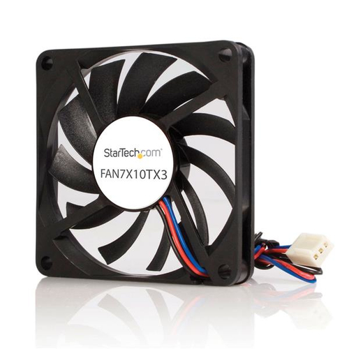 Ventilador para Gabinete Startech.com , 7 cm, 3500 rpm, Negro, de Plástico