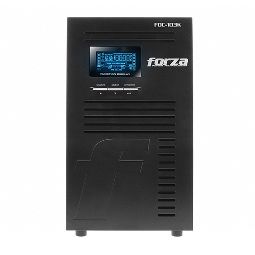No Break Forza Power Technologies FDC-103K 3 kVA / 3000 W, Entrada 150 V, 9 Salidas AC, Negro