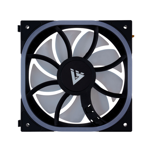 Ventilador Game Factor FG500, 120mm, 1900 rpm Max, Argb, Negro
