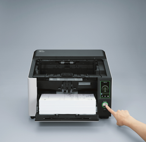 Escaner Ricoh FI-8820 Resolución 600 x 600 dpi, Escáner a Color, USB, Negro, Gris