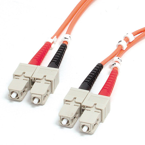 Cable Startech.com 2 m, Fibra OM1, Sc, Sc, 10 Gbit/s, Naranja