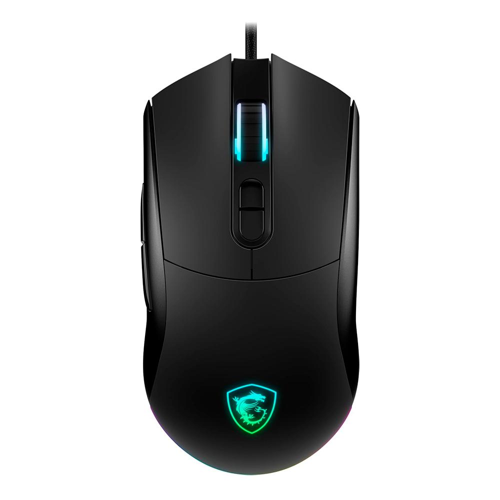 Mouse Gamer MSI Forge GM320, Sensor Optico 12,800 dpi, 7 Botones, RGB, Negro