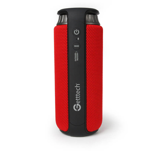 Bocina Getttech GBS-31504R 2.0, 3.5 mm, Bt, Inalámbrico y Alámbrico, Teléfono Móvil/teléfono Inteligente, Negro, Rojo