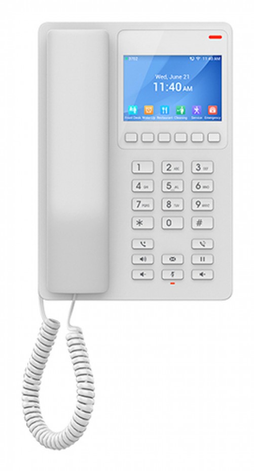 Tela‰fono IP Grandstream GHP630 / Tela‰fono IP con Pantalla LCD a Color 3.5 , 2 Laneas Sip con 2 Cuentas, Codec Opus, IPV4/IPV6, con Gestia“n en la Nube Gdms, Blanco