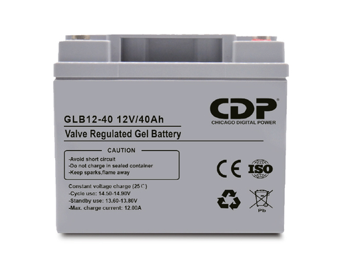 CDP Bateria de Gel Plomo Acido Seca Sellada 12VDC-40AH PARAUPO33-30/40HFAX
