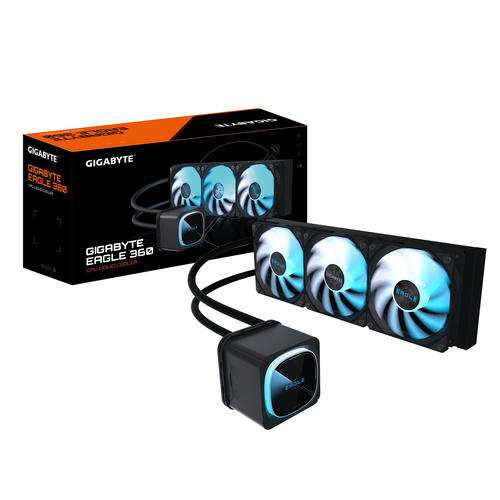Sistema de Enriamiento Liquido Gigabyte Eagle 360 3 x 12 cm, 2000 rpm, Negro