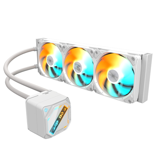 Sistema de Enfriamiento Liquido Gigabyte Gaming 360 Ice 3x12 cm, 2200 rpm, Blanco