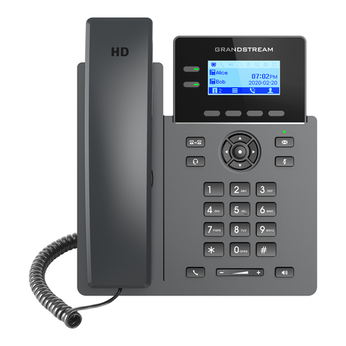 Telefono IP Grandstream Networks GRP2602P, , Negro, Grado Operador, 2 Lineas, LCD