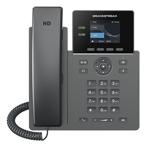Teléfono IP Grandstream Networks GRP2610P Terminal con Conexión por Cable, PoE, 2 Líneas, Negro