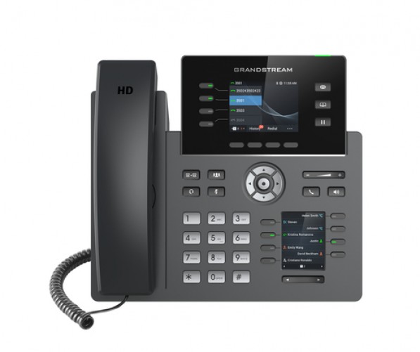 Teléfono IP Grandstream Networks GRP2614, Teléfono IP, Negro, Terminal con Conexión por Cable, en Banda, Out-of Band, Información Sip, 4 Líneas, 2000 Entradas